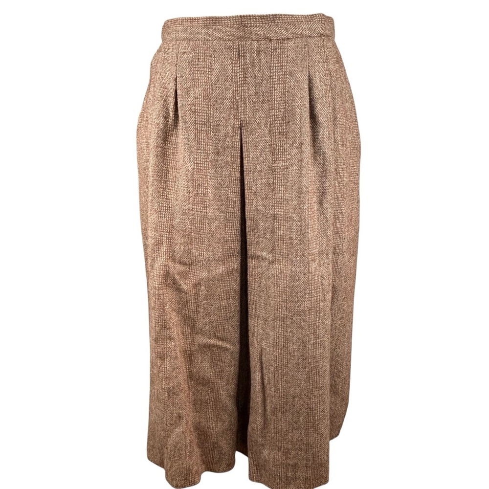 Vintage H. R. Roberts Womens Tweed Midi Skirt Wool Size 13‎ Pleated Heritage